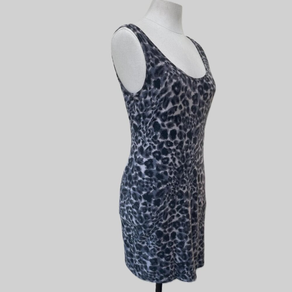 No Boundaries Stretch Leopard Dress – Mid‑Thigh Length